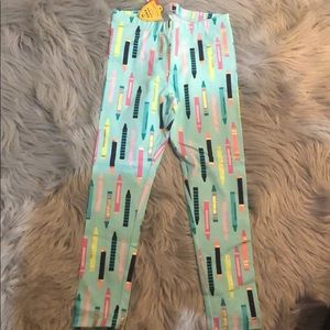 Cat and Jack leggings with crayon design